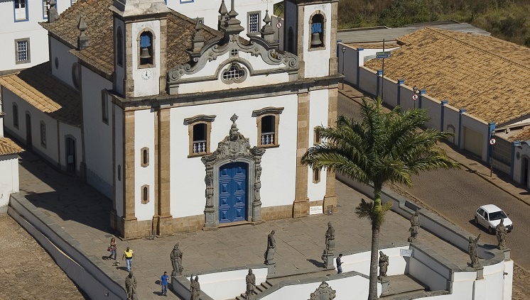 Basílica de Bom Jesus de Matosinhos, em Congonhas. Crédito: Setur/MG