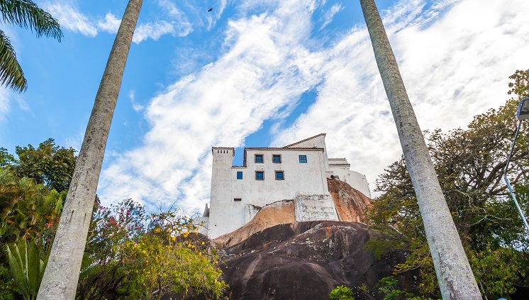 Igreja Nossa Senhora da Penha, em Vila Velha. Crédito: divulgação/Embratur