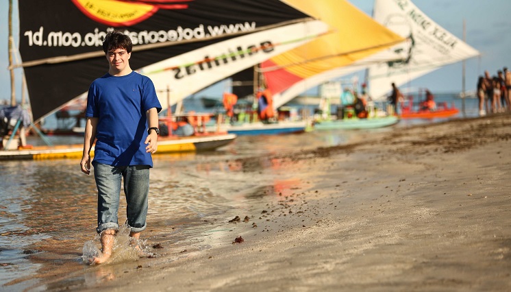 Bruno Ribeiro é o primeiro turismólogo com Sindrome de Down do país. Crédito: Hesíodo Góes/SeturelPE