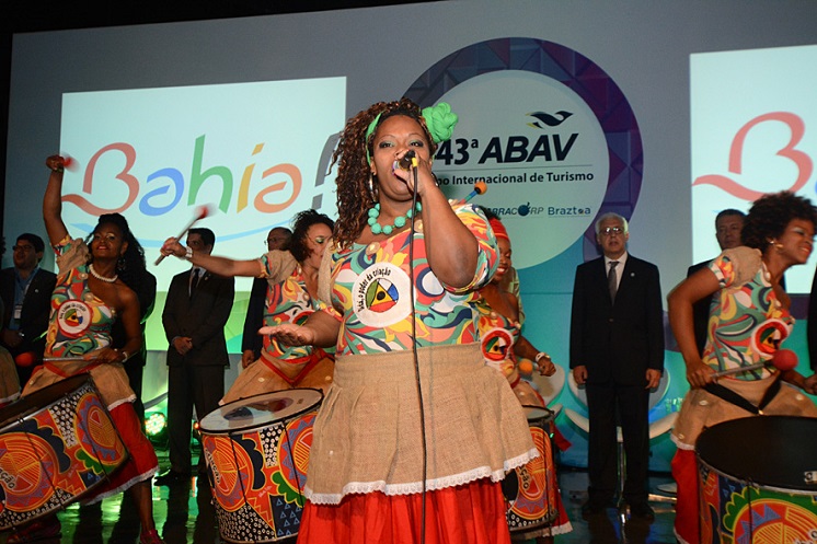 Apresentação musical durante a abertura da Abav. Foto: Gustavo Messina