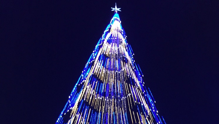 Natal em Natal tem árvore de 108 metros. Crédito: Divulgação