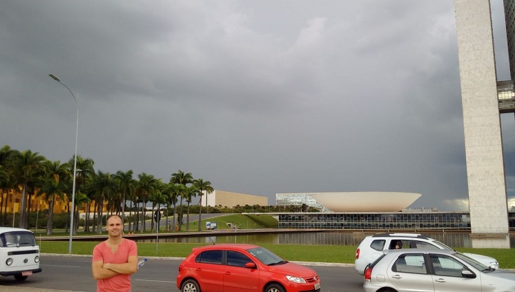 O alemão Martin Scholtz fez intercâmbio no Brasil em 2015.  Foto: Arquivo pessoal