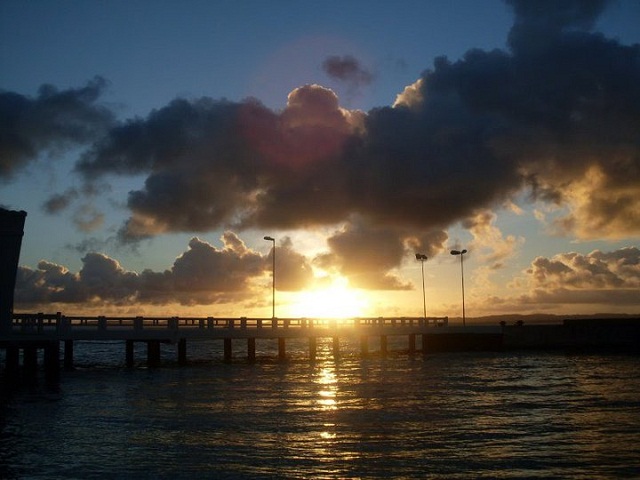 Cais Oeste da Ponte Velha no Forte de São Lourenço - Ilha de Itaparica (BA)