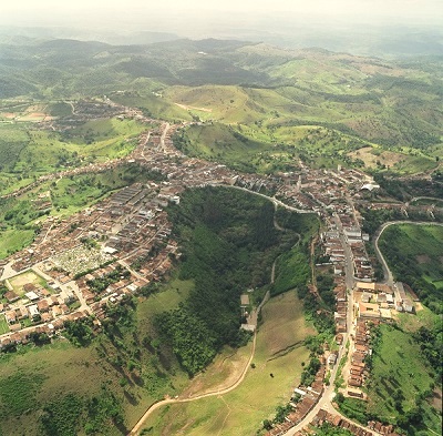 Vista aérea de Areia-PB.