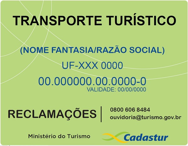 Selo de identificação em veículos de transporte turístico passa a ser obrigatório